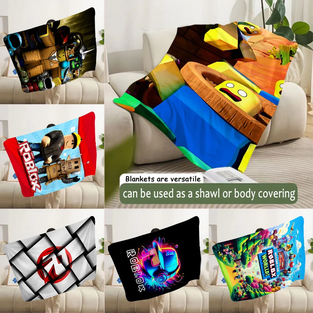 HOT 3D game Printed Blanket Picnic Blankets Warm Blanket Soft and Comfortable Blanket Home Travel Birthday Gift R-robloxes