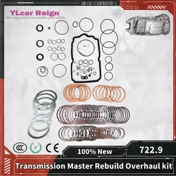 Transmissão automática Gearbox Master Rebuild Kit Revisão Junta, O-rings, Clutch Fricção Placa de Aço para Mercedes Benz, 722.9