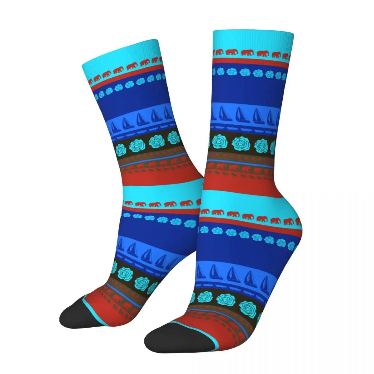 Hip Hop Men's Socks Africa Indian Stripe Merch Cute Sport Sock All Seasons