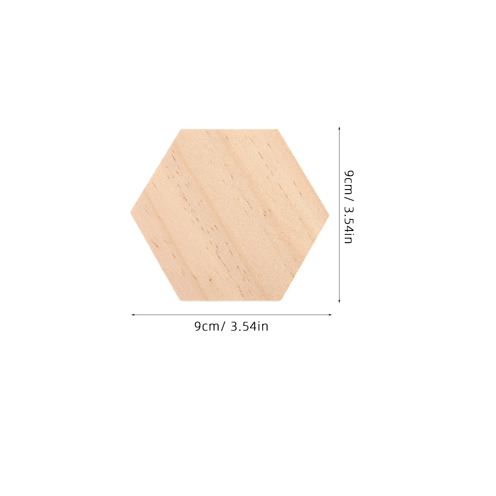 

25 Pcs Wooden Decorative Slices Hexagon Shape Natural Wood Discs Smooth Surface DIY Craft Tree Bark Wood Slices Holiday Decor
