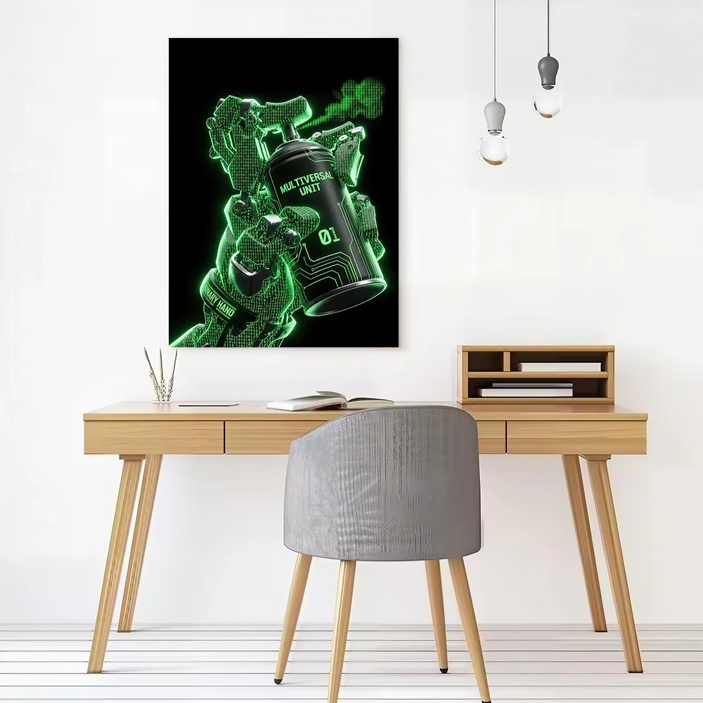 Multiversal Unit: Code Breaker Poster Customizable Printed Canvas Painting for Pictures Wall Art Gamer Decoration Wand Deko Room