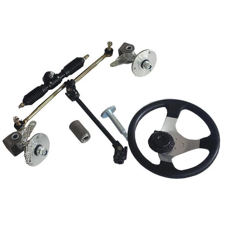 6 Inch Flange GO KART KARTING ATV Motorcycle Steering Gear Rack Universal Joint With Steering Wheel