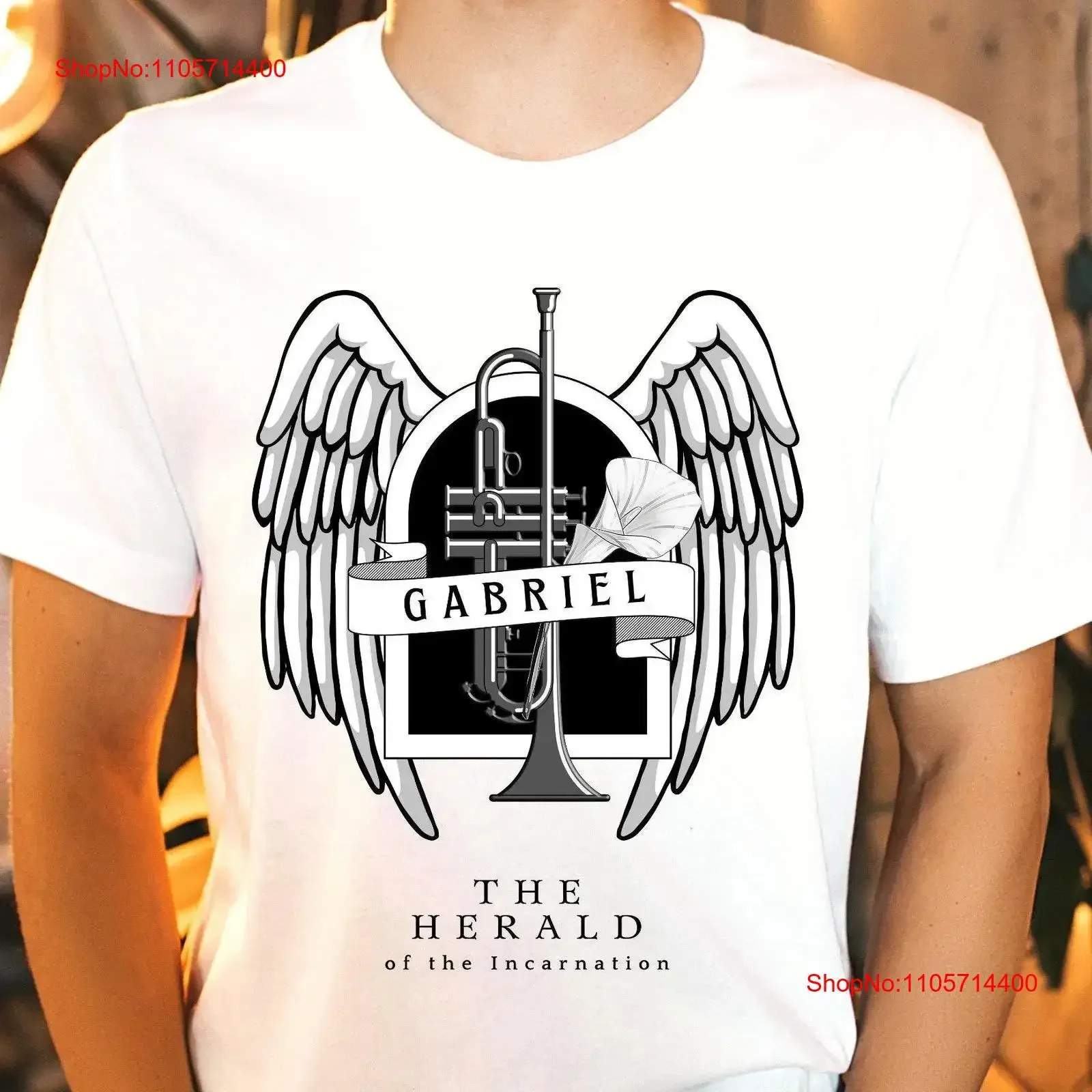 Saint Gabriel the Archangel Herald of Incarnation Pray for Us Catholic Apparel Clothing T shirt Men UNISEX vintage Washed