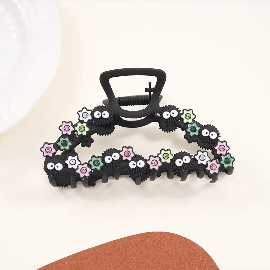 1pc Creative Small Cinderblock Hair Claw Cute Black Cartoon Hair Claws Japan Wacky Claw Clip Hair Accessories for Women Girls image 6