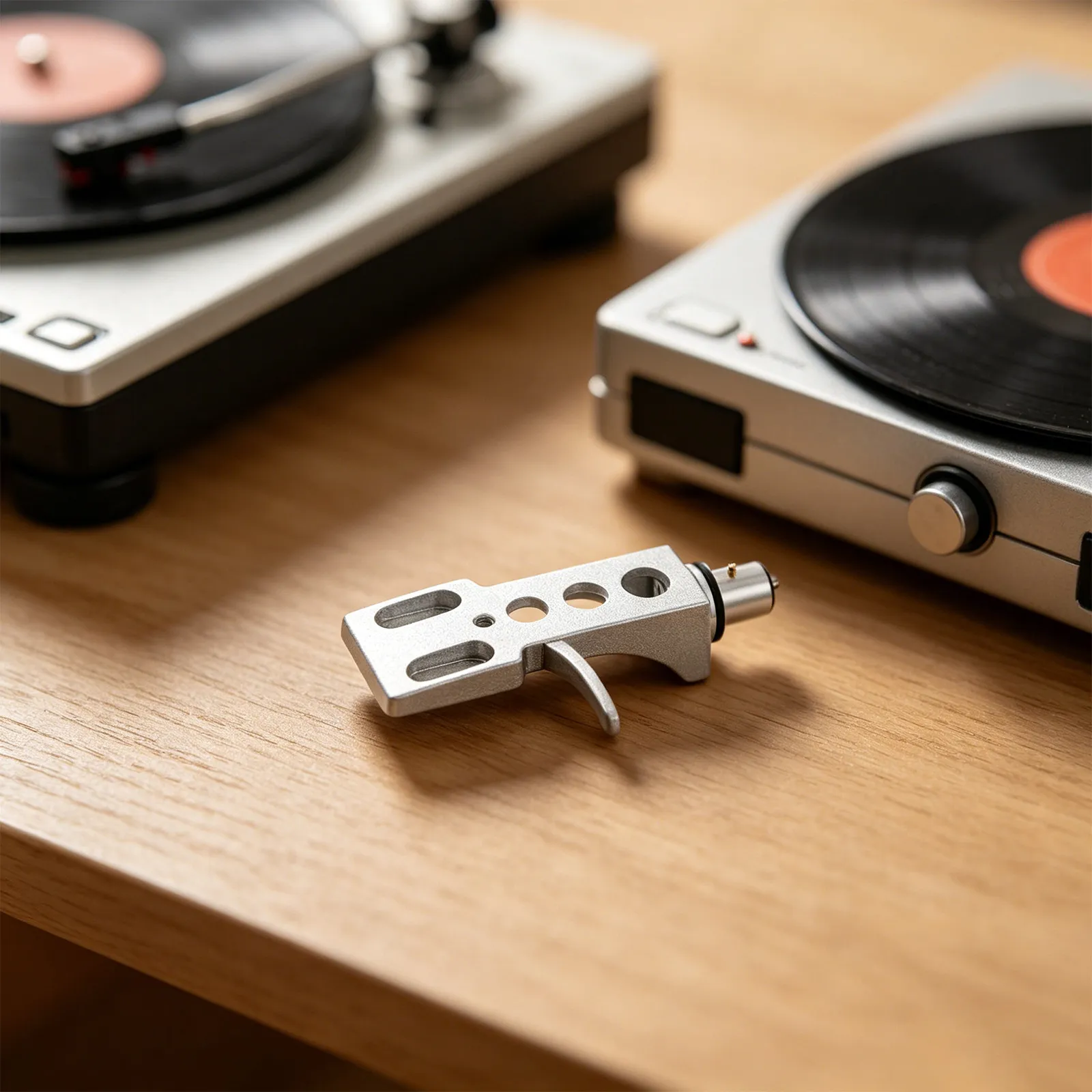 1Set Silver Aluminum Alloy Phono Headshell Replacement Cartridge Mount for Record Player Dj Turntable Accessory