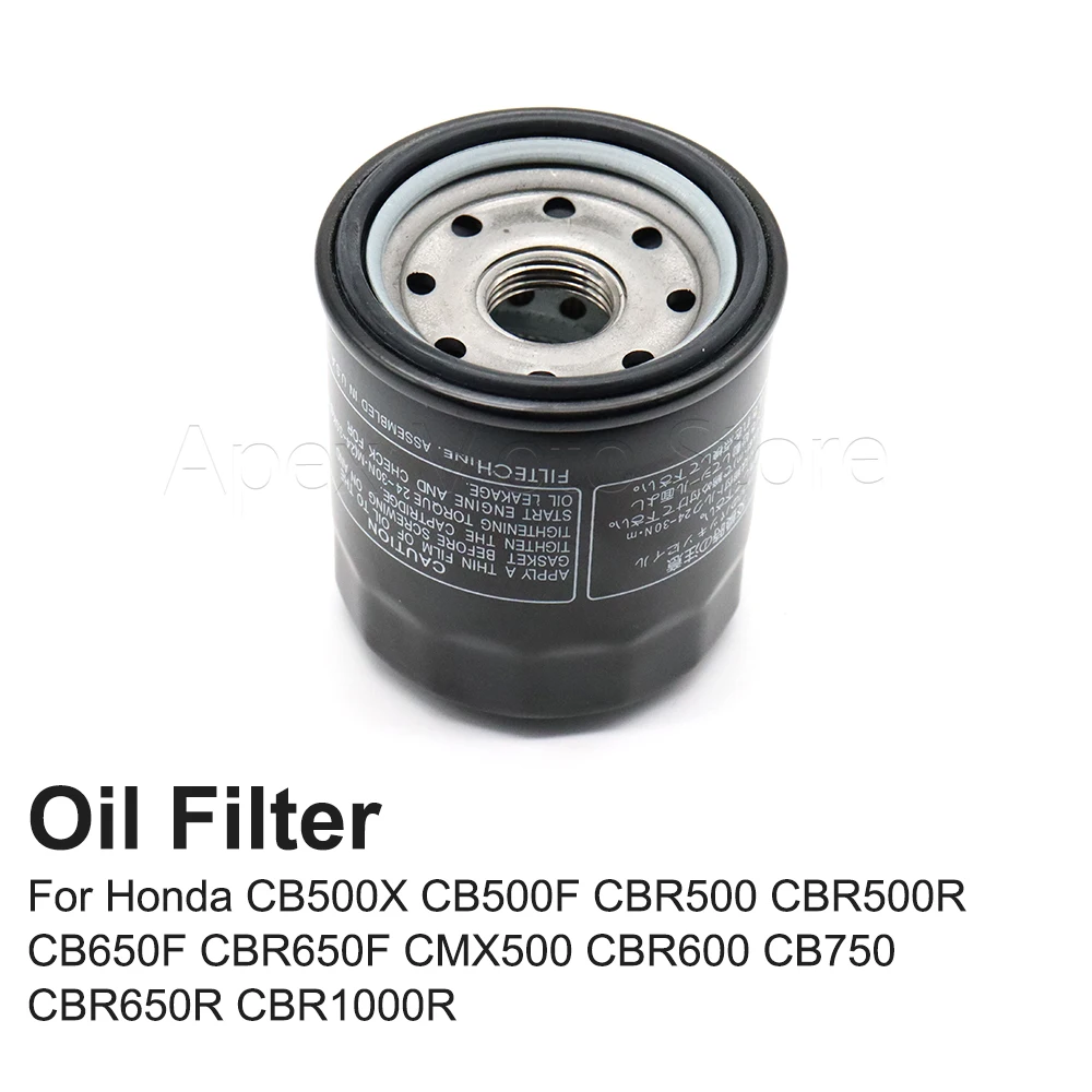 

Motorcycle Accessories Oil Filter For Honda CB500X CB500F CBR500 CBR500R CB650F CBR650F CMX500 CBR600 CB750 CBR650R CBR1000R