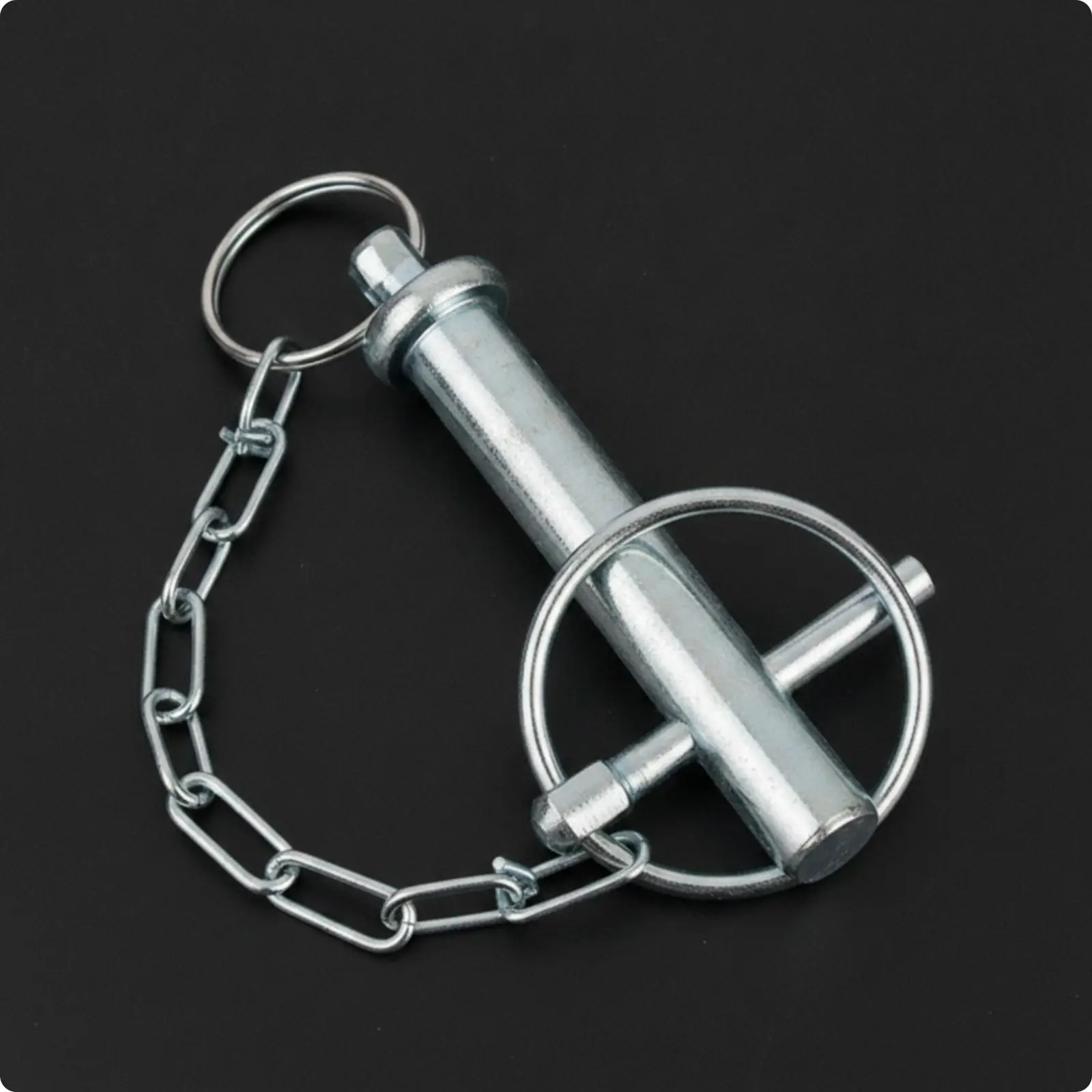 Trailer Stabilizer Jack Pin Galvanized Steel Pull Loop Retaining Pin for RV Support Legs Locking Hardware