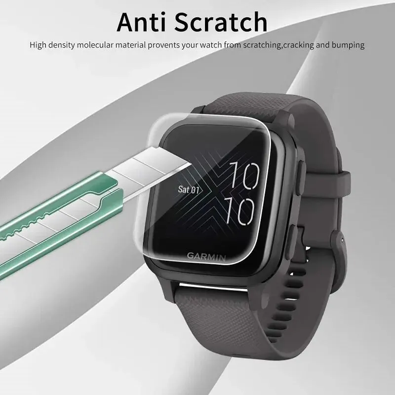 Soft Hydrogel Film For Garmin Venu SQ SQ2 HD Anti-Scratch Protective Cover Films For Garmin Venu SQ/SQ2 Music Screen Protector