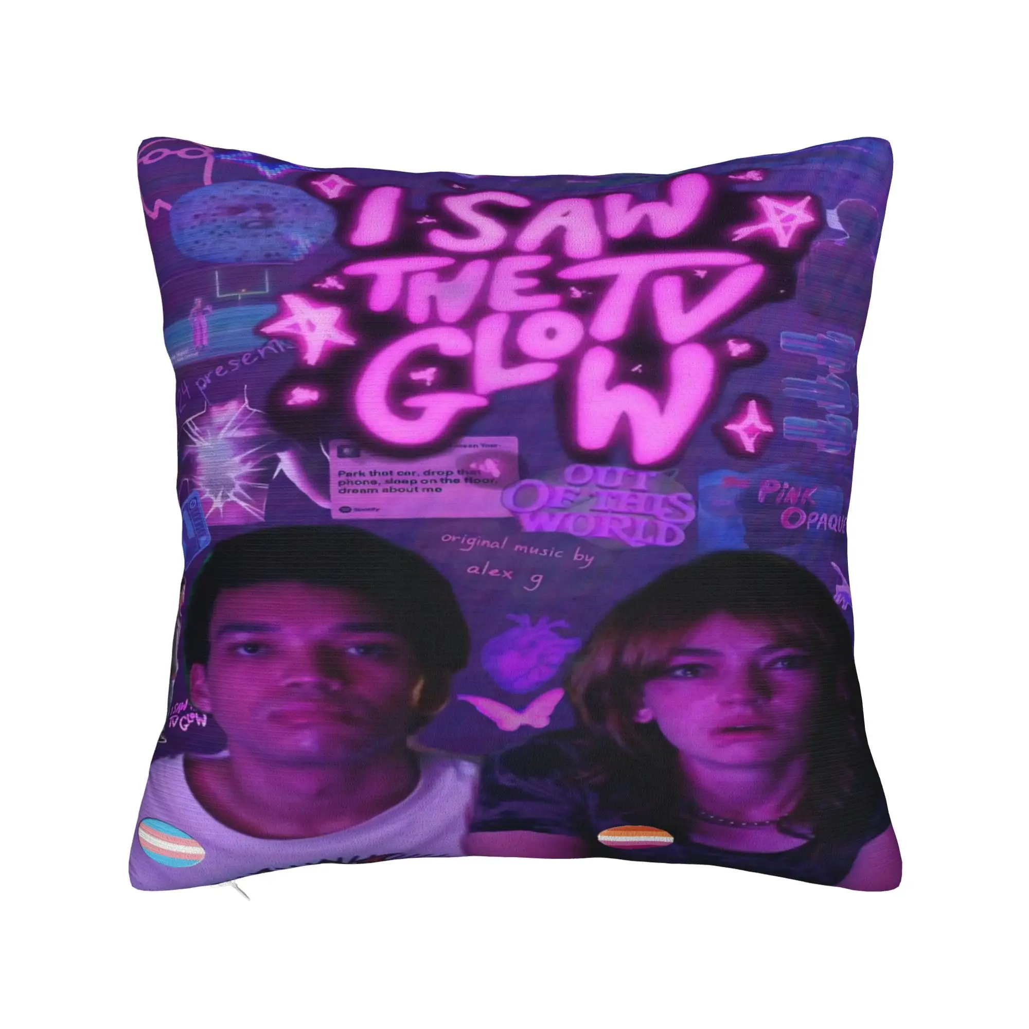 Bedroom Decoration I Saw The TV Glow  Pillowcase Stuff  Pillow Covers Square Multiple Sizes