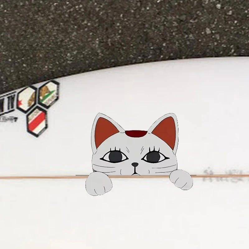 

Car Vinyl Decal Cartoon Cat Surfboard Sticker Waterproof Removable for Car Motorcycle Laptop Auto Body Decoration