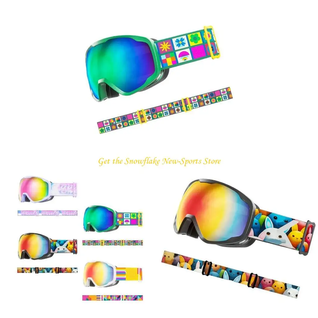 

E56d детские спортивные лыжные очки для мальчиков-подростков в возрасте 3-15 лет, устойчивые к туманам, лыжные очки для детей