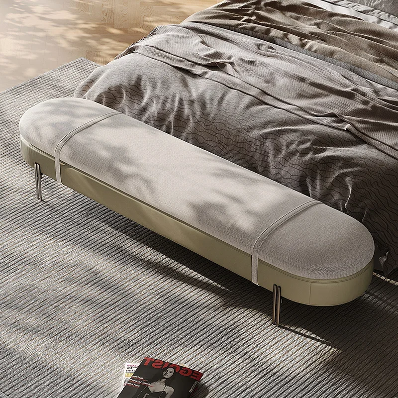 35-*Designer's original new bedside stool Italian minimalist modern style casual low stool