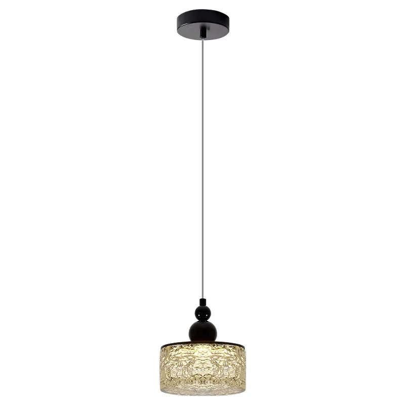 Cracked Resin Pendant Light, Height-Adjustable and 3-Color Dimmable for Dining Bedroom Hotel Lobby, Modern Luxury Lighting