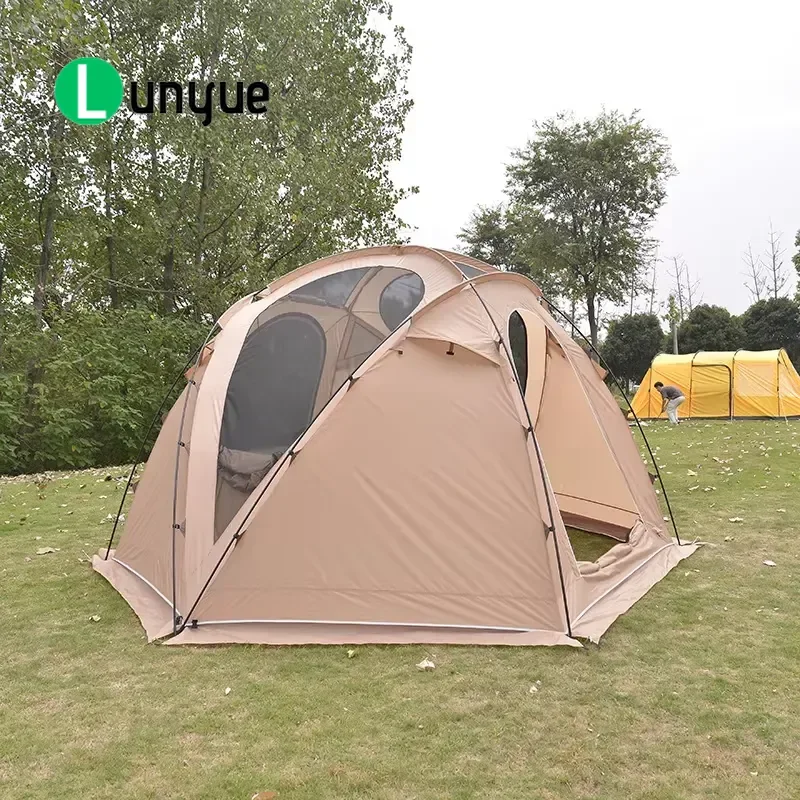 Custom Spherical Dome Tent Outdoor Oversized Hexagonal Semi-Circular Awning for Multi-Person Camping Large Space Waterproof