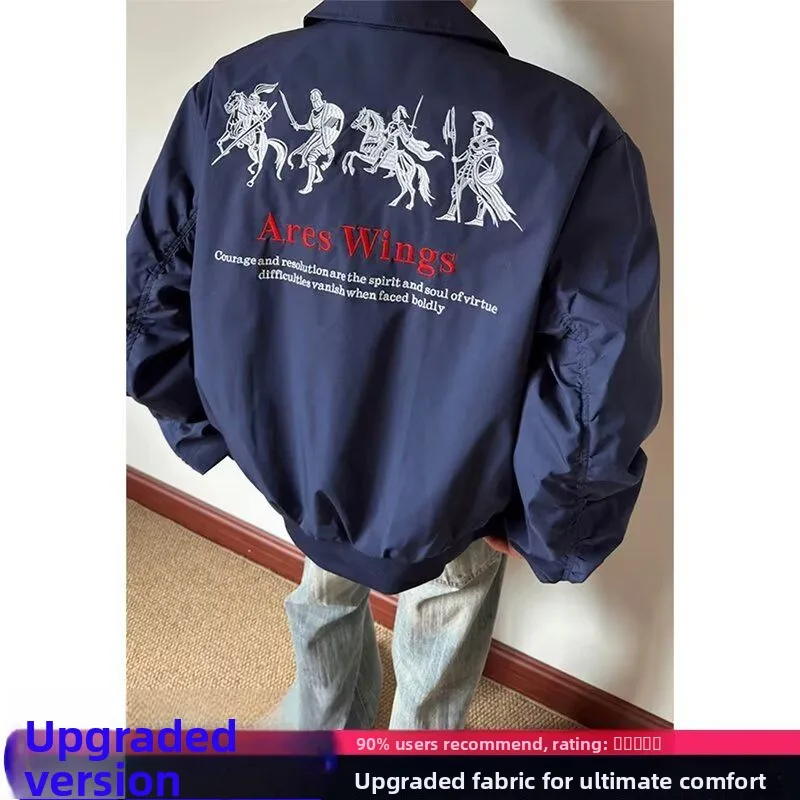 

Loose Fit Men's Jaet 2024 Spring Autumn Sli Streetwear Hong Kong Sle High Street Trend Harajuku Korean Version Jaet