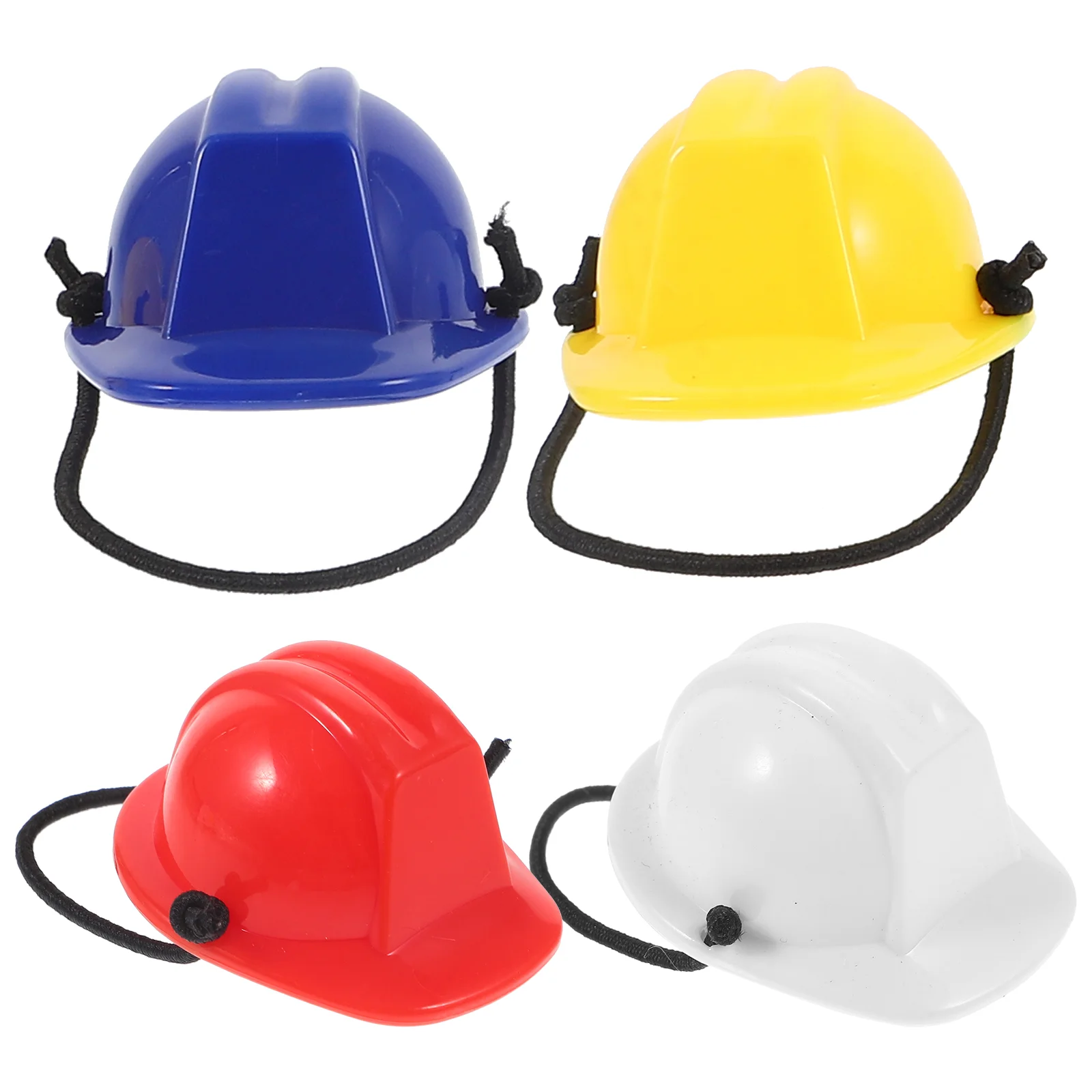 4 Pcs Hard Hat Pet Safety Miniature Construction Small Bearded Dragon Cap