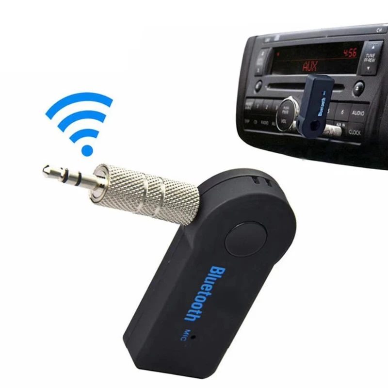 1-7pcs Wireless Bluetooth 5.0 Receiver 3.5mm AUX Adapter for Car Music Audio Handsfree with Mic 2 in 1 Transmitter for Headphone