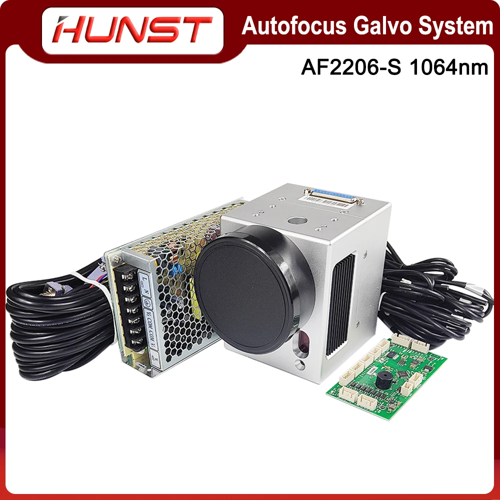 HUNST SINO-GALVO Autofocus Galvo System AF2206-S Fiber Laser Scanning Galvo Head Input Aperture 10mm for Metal Marking Machine.