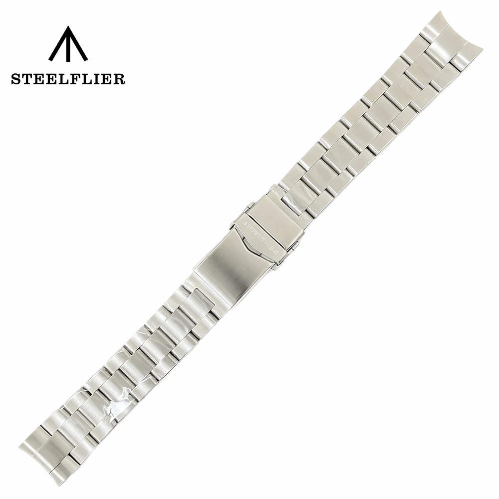 

Официальный роскошный ремешок для часов STEELFLIER, 20 мм, из нержавеющей стали, SF862, с раскладывающейся безопасной застежкой, сменный ремешок для SF740V SF746