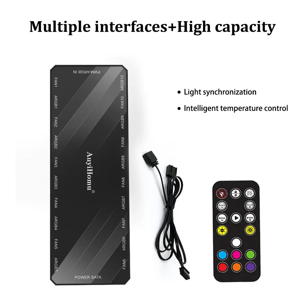 10-Port Pwm Argb Fa…