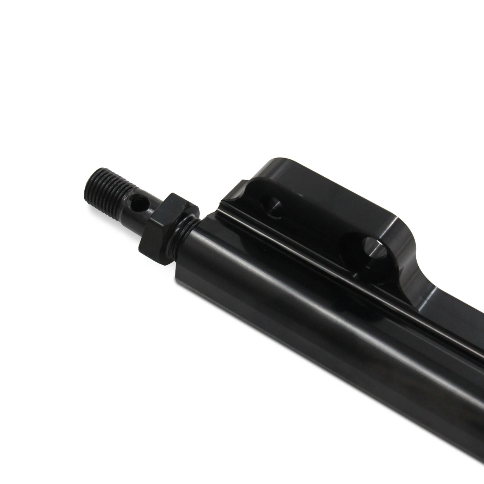 Aluminum Fuel Rail Black Fuel Rail with Hardware Auto Part Direct Fit Corrosion Resistant for Tuner, Engine Build