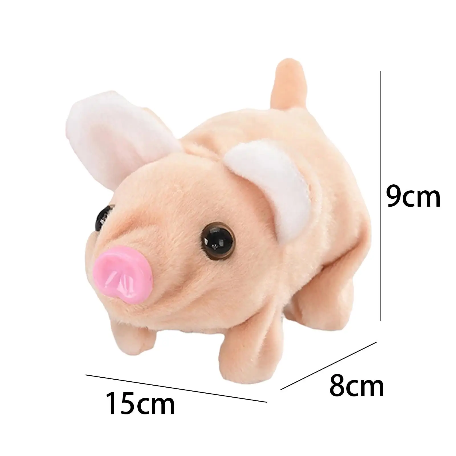 Maiale di peluche Giocattolo elettronico Simulazione morbida Animale di peluche divertente animato educativo Può camminare Fare il suono Walking Pig Toy Piggy