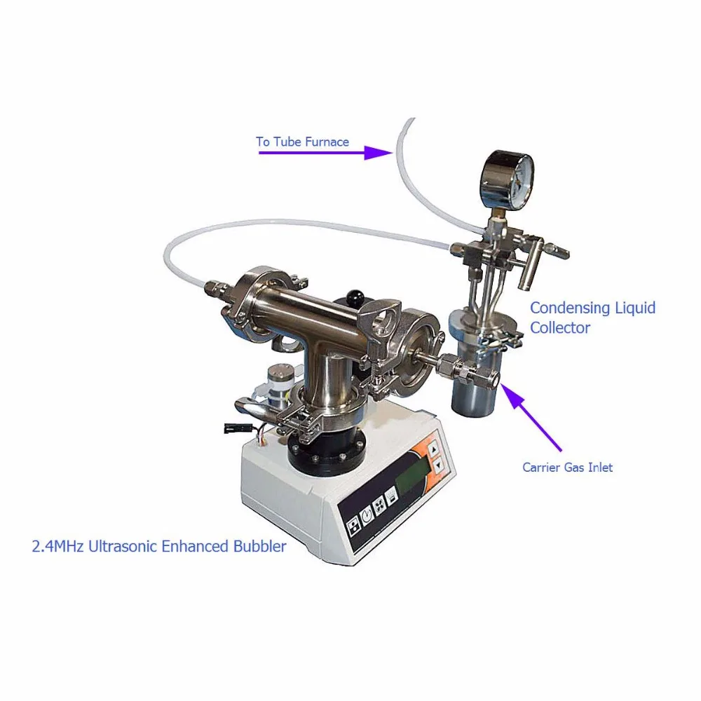 Laboratory 2.4MHz Ultrasonic Enhanced Bubbler for aerosol generation With Condensing Liquid Collector