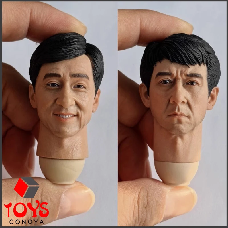 

In Stock 1/6 Asian Actor Kung Fu Star Jackie Chan Head Sculpt Model Fit 12" Male Soldier Action Figure Body Dolls