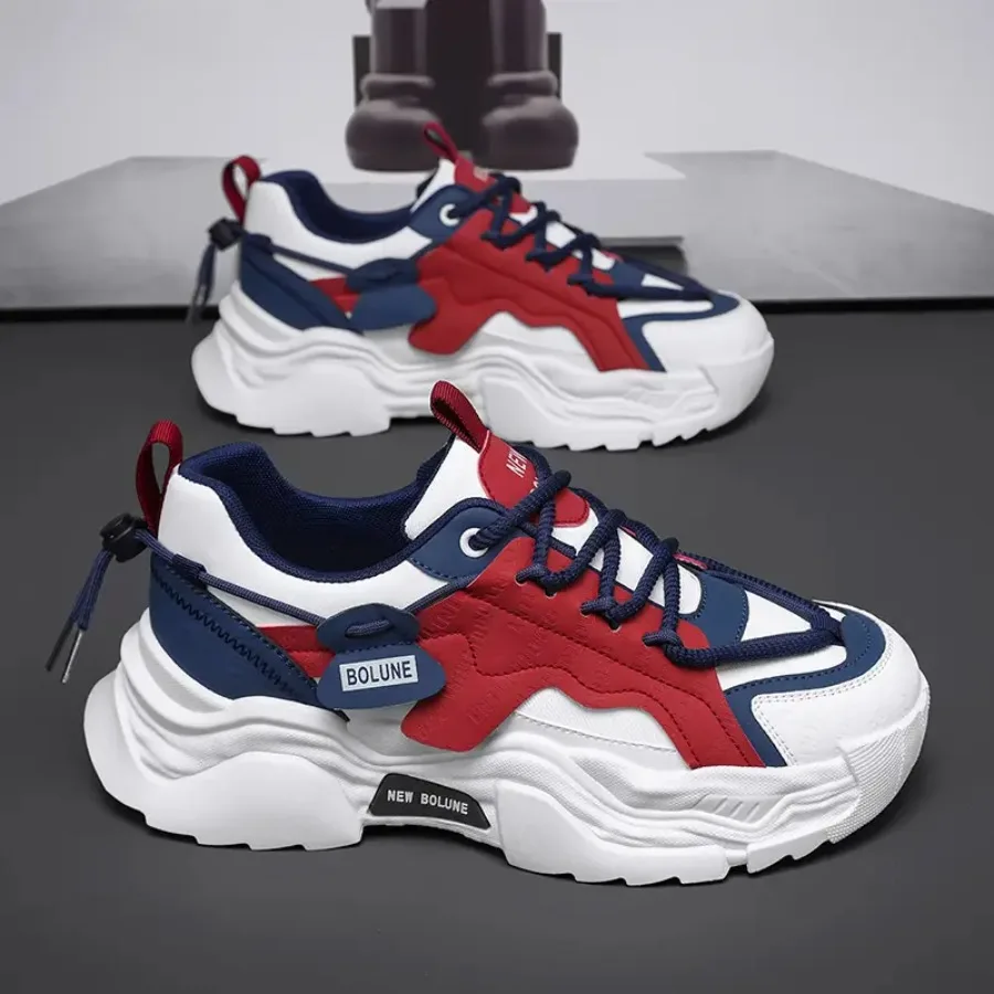 

Four-season Fashionable Trend Versatile Thick-soled Height-increasing Anti-slip and Wear-resistant Outdoor Sports Men's Shoes