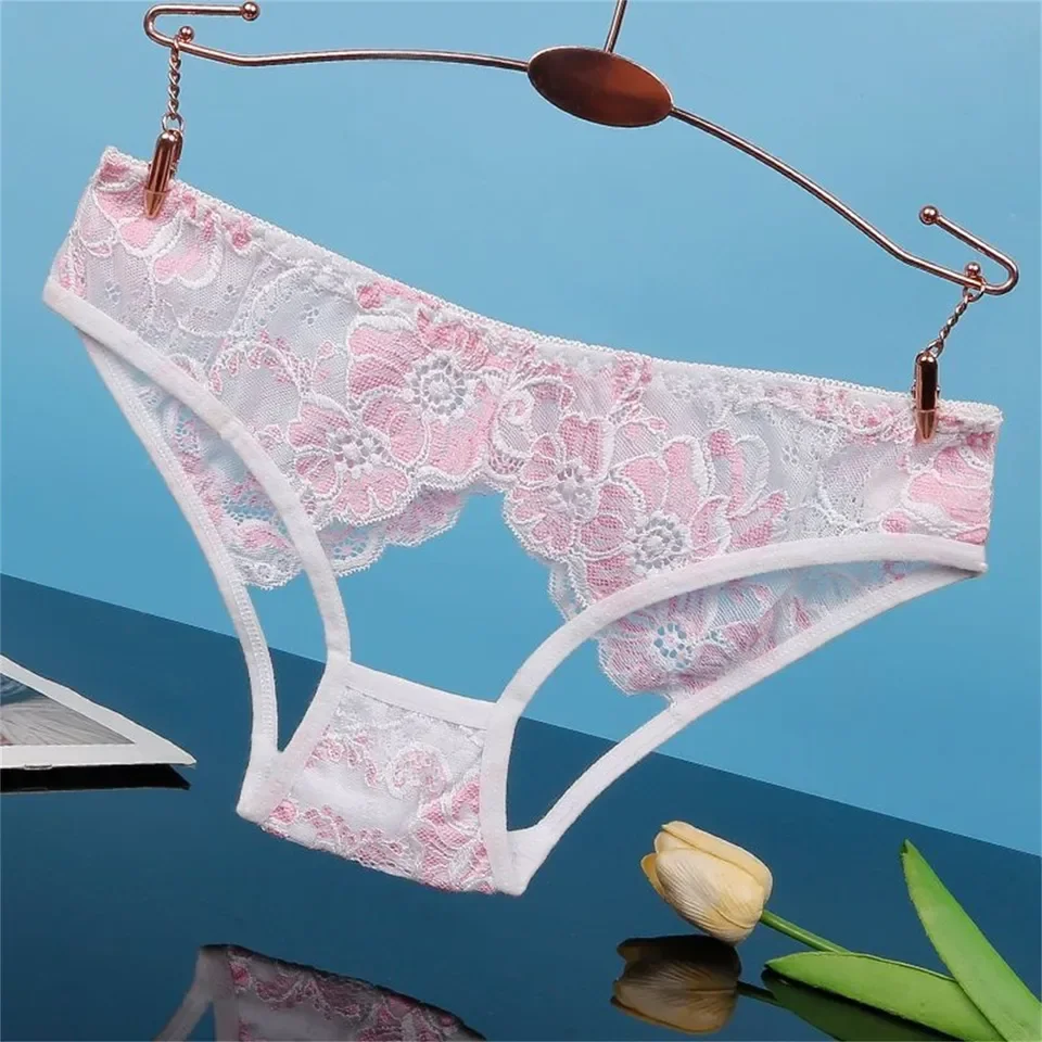 

Sexy Hollow Underwear Women'S Summer Seduction Thin Panties Lace Mesh Sexy Ribbons Women Underwear Ropa Interior Sexi Mujer