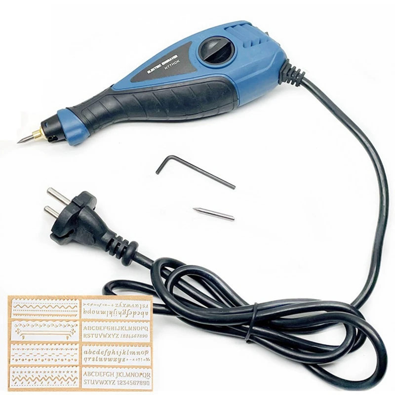 Metal Wood Engraving Lettering Pen Diy Engraving Machine For Chiseling Tips On Metal Wooden EU Plug