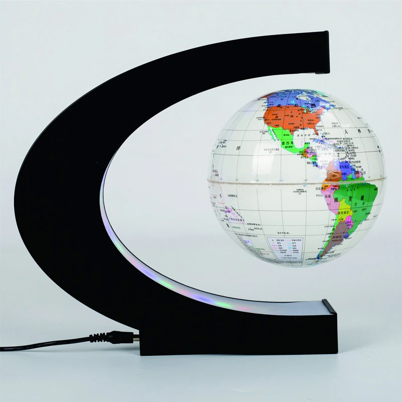 Factory Wholesale Logo Custom High Quality Educational Geography Model Globe Desk Floating Rotation Globe