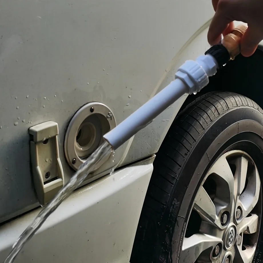 RV Gravity Water Filling Connector Kit Hands-Free Operation Universal For Caravan Camper Van Motorhome