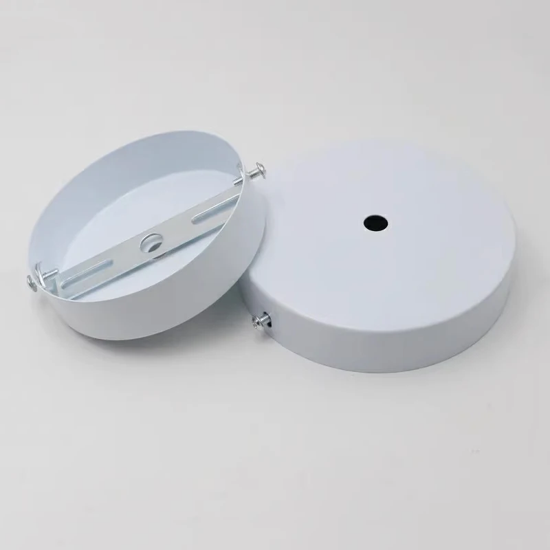 Metal DIY 10/12/15/20/25/30cm Ceiling Plate Mount LED Lamp Base Vintage Pendant Lamp Disc Base Ceililing+Lock Wire Lamp Base