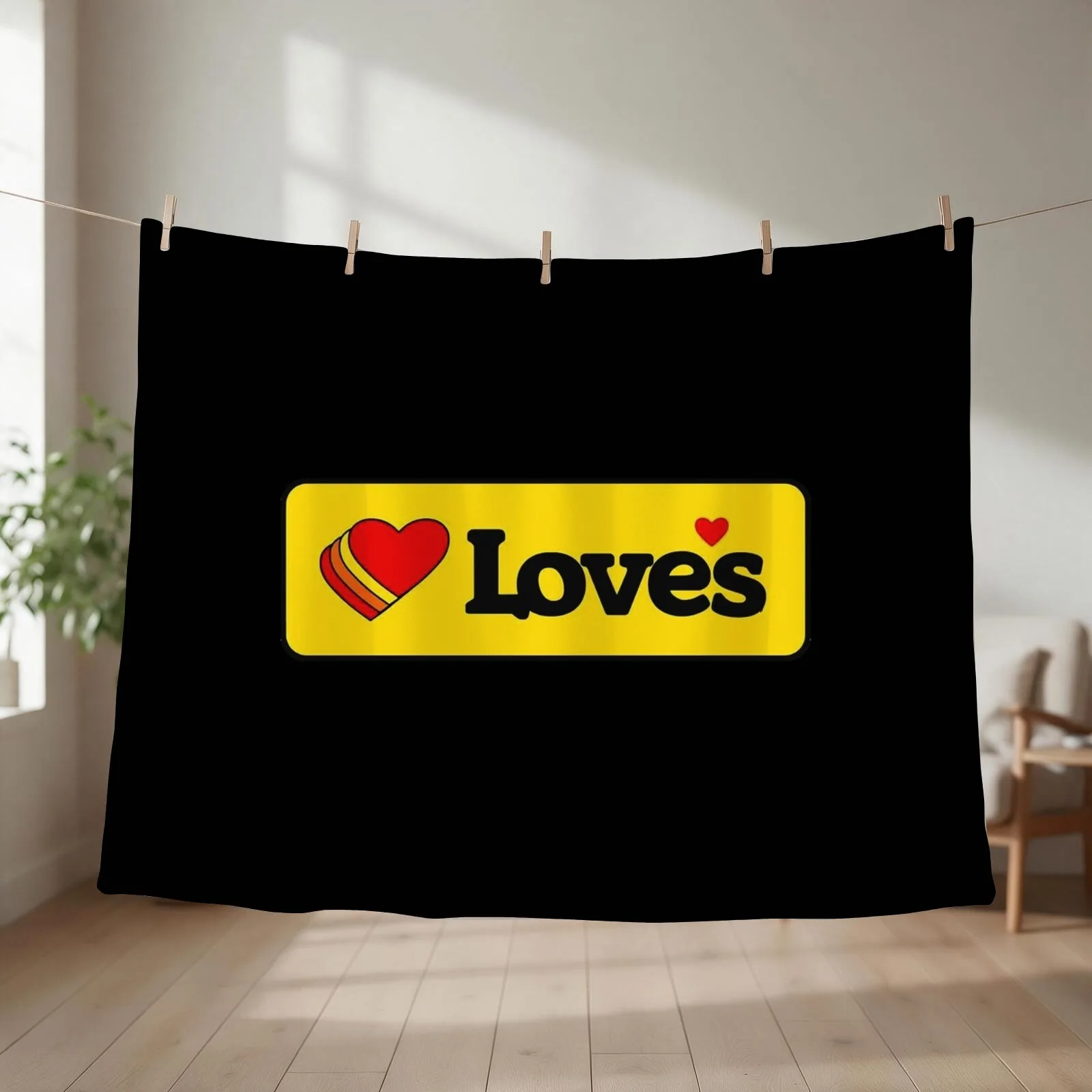 LOVES TRUCK STOP WOMEN Throw Blanket couch cozy soft plush fuzzy picnic outdoor blanket