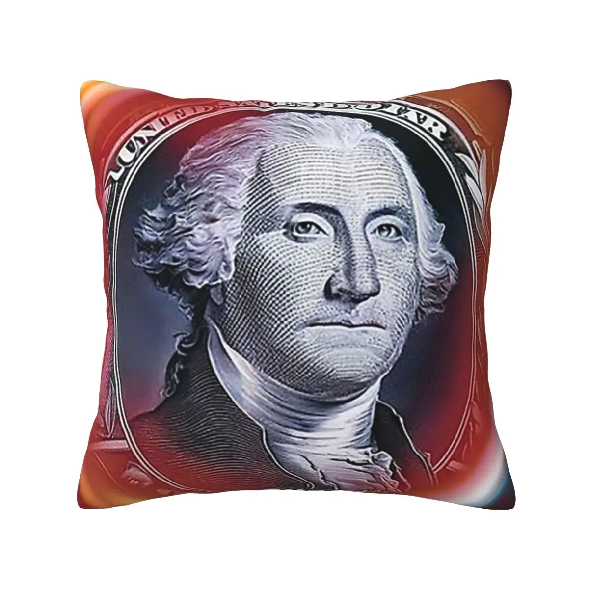 George Washington And Abraham Lincoln Square Pillowcase Pillow Cover Cushion Zip Decorative Comfort Throw Pillow for Home Sofa