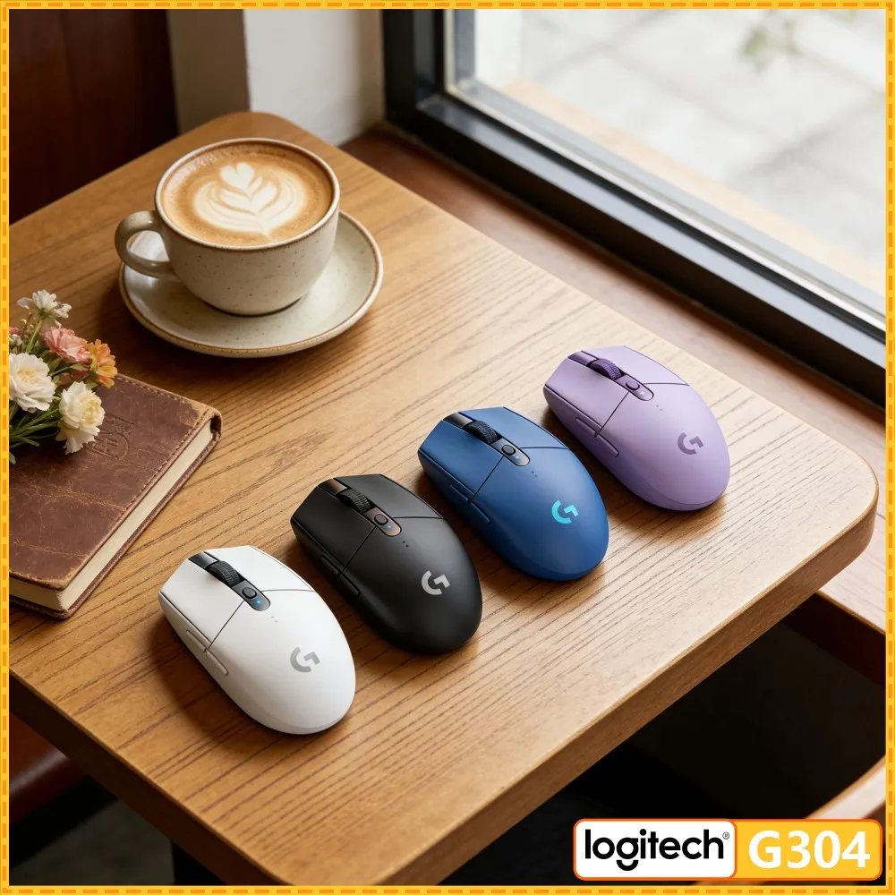 Logitech G304 Wireless Gaming Mouse 12000 DPI HERO Sensor 2.4GHz USB Receiver Lightweight Mice Compatible PC Mac Notebook