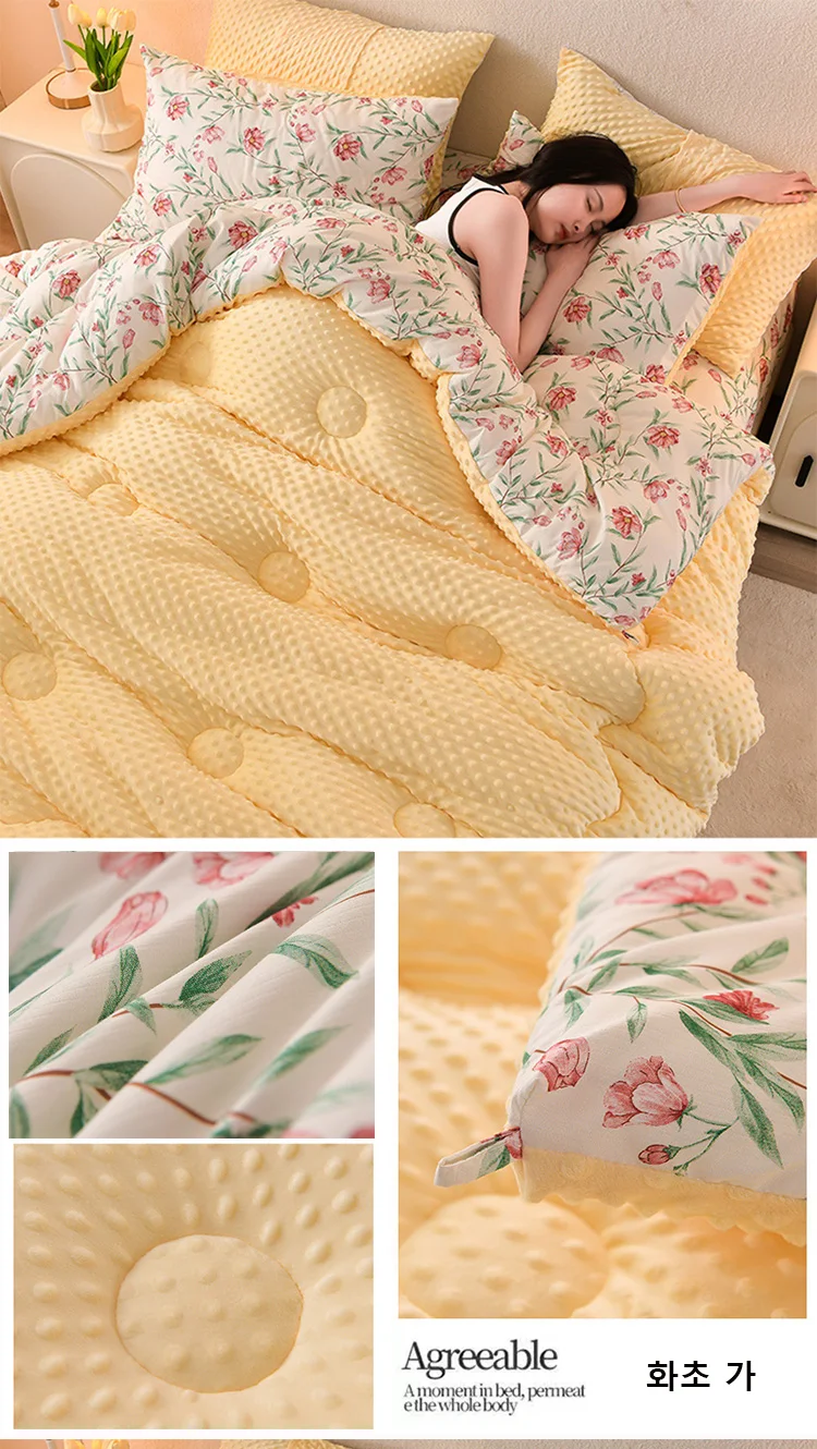 KDJEIKZ Microfiber Is Thickened by 3D Beanie Velvet to Protect the Warm Winter Blanket by Single Double Fall and Winter