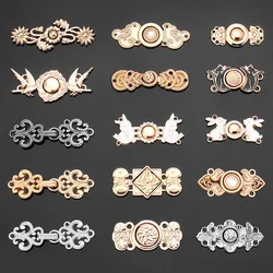 Chinese Knot Buttons Cheongsam Cape/Cloak Clasp Cardigan Clip Fasteners for Clothing Decor Retro Chrysanthemum Frog Button