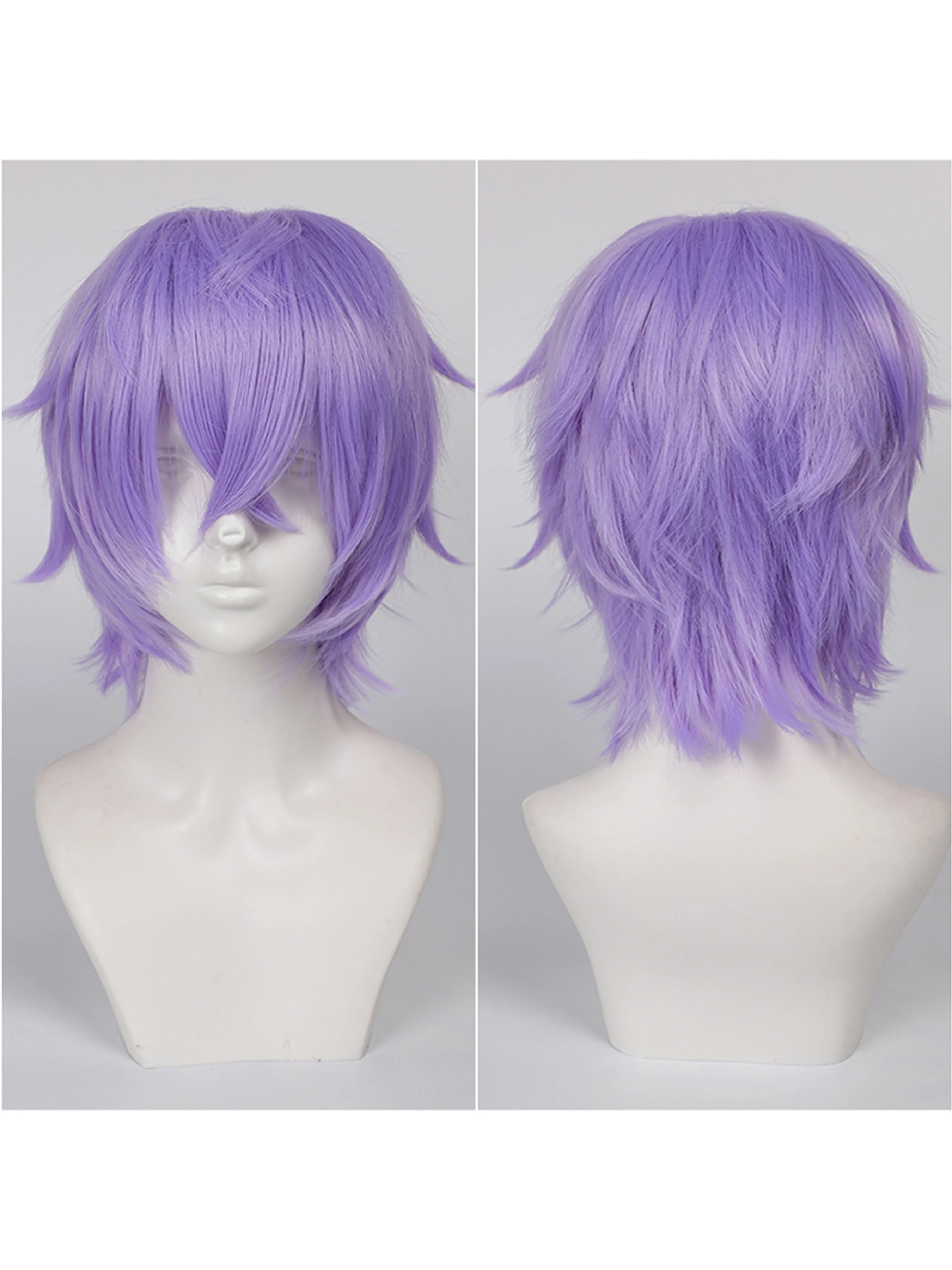 شعر مستعار اصطناعي قصير مموج مع الانفجارات الهوائية المقاومة للحرارة طول الكتف كرة لولبية 14 بوصة الباروكات للاستخدام اليومي للنساء #4