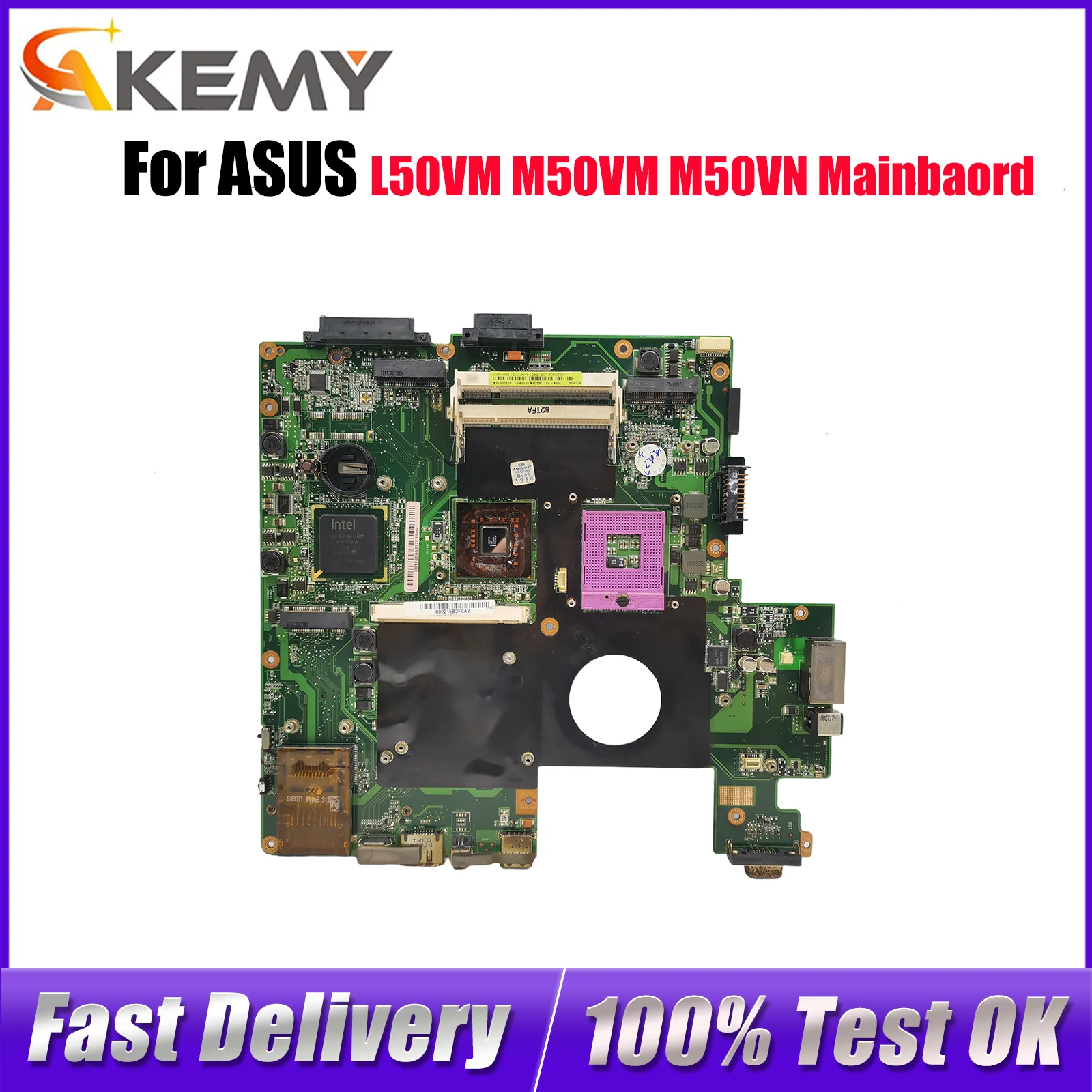 

Материнская плата для ноутбука M50VM для ASUS M50V M50VM M50VN, материнская плата для ноутбука, этот товар в наличии, 100% тестирование, ОК, быстрая доставка