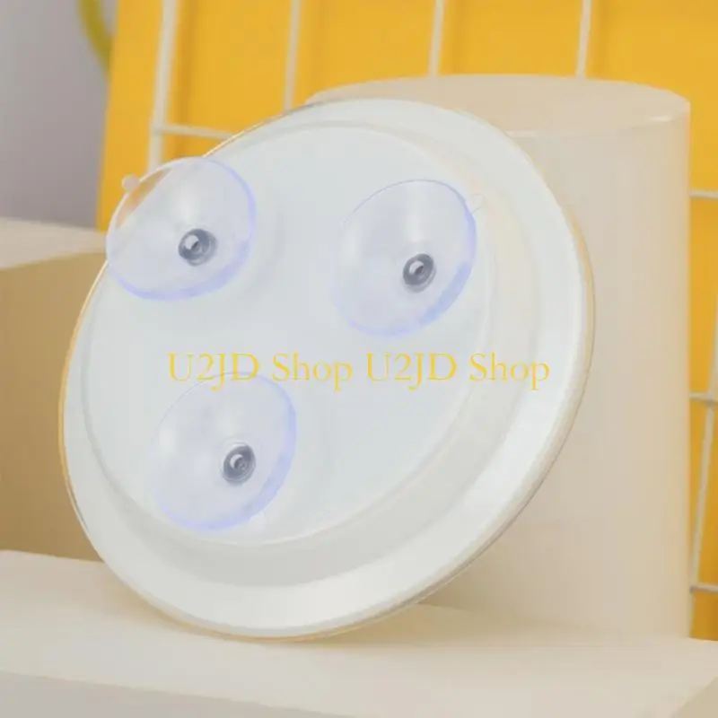 U2jd vergrotende spiegel met zuigbekers plakken op spiegel met 20x vergroting