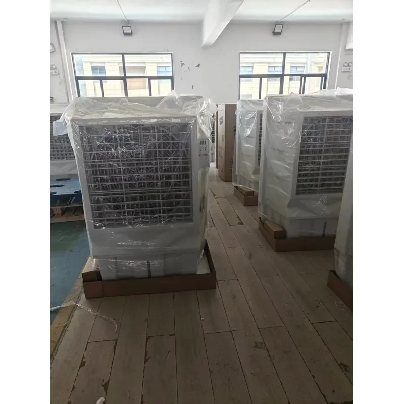 Powerful Portable Industrial Air Cooler with AC Motor Automatic Control LCD Display Remote Control Environmentally Friendly