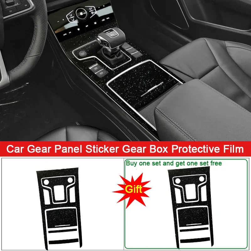 

Car Interior Sticker For HONGQI H5 2020 2021 2022 Car Gear Panel Sticker Gear Box Protective Film Carbon Fiber Black Accessories