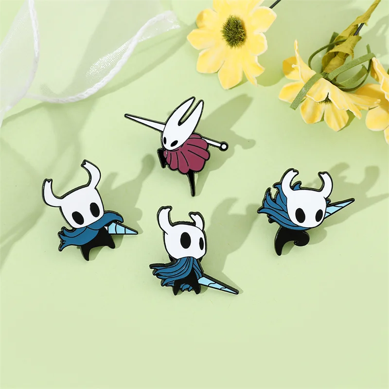 لعبة هولو نايت: Silksong الدبور تأثيري شارة سبيكة بروش الملابس التلبيب دبابيس ظهره الديكور لطيف الدعامة #6