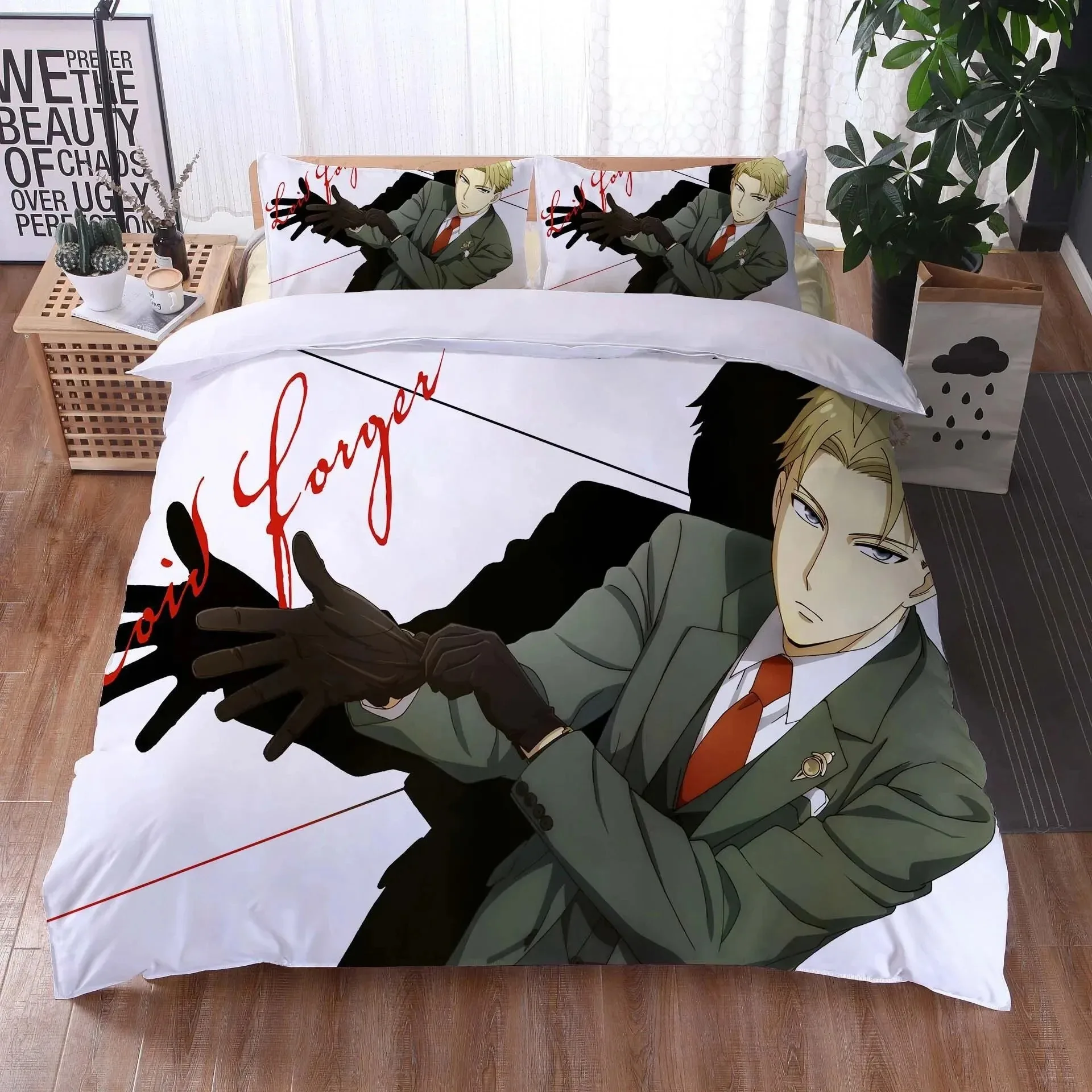 

3D Print Anime Spy Family Anya Bedding Set Boys Girls Twin Queen Size Duvet Cover Pillowcase Bed Boys Adult Fashion Home Textile