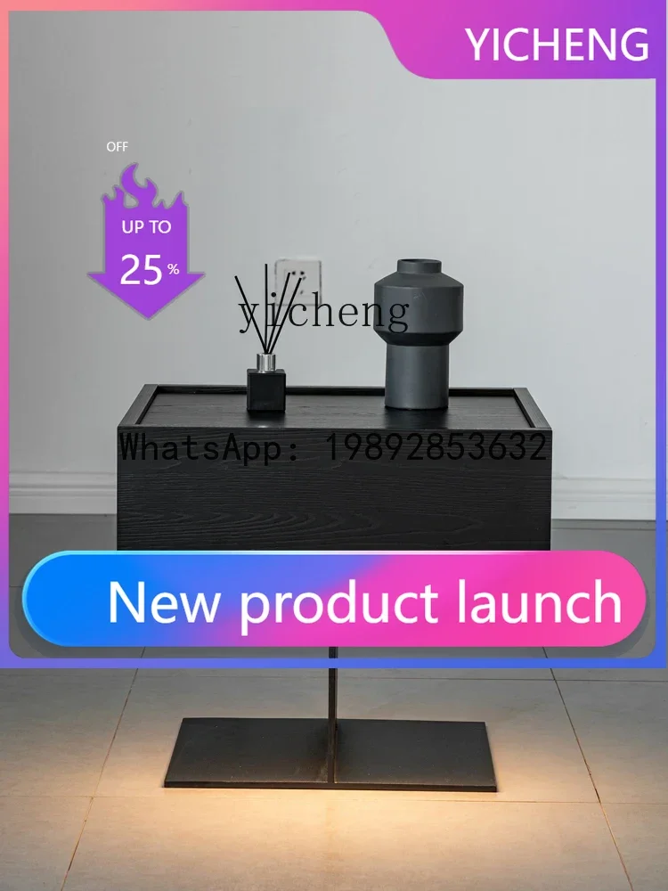 

LYY Suspension Bedside Table Nordic Steel Plate Cabinet Bedside Locker Bedside Cabinet Side Table