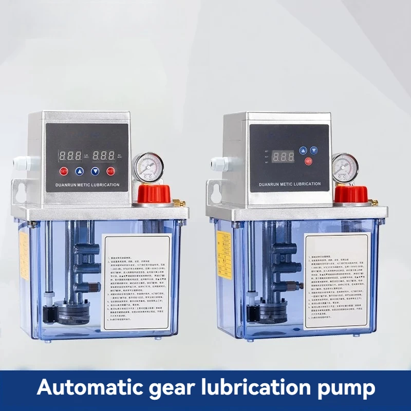 Electric Oil Pump 2.0L Gear Pump Automatic Lubricator for CNC Machine Tool Machining Center Lathe Oil Can