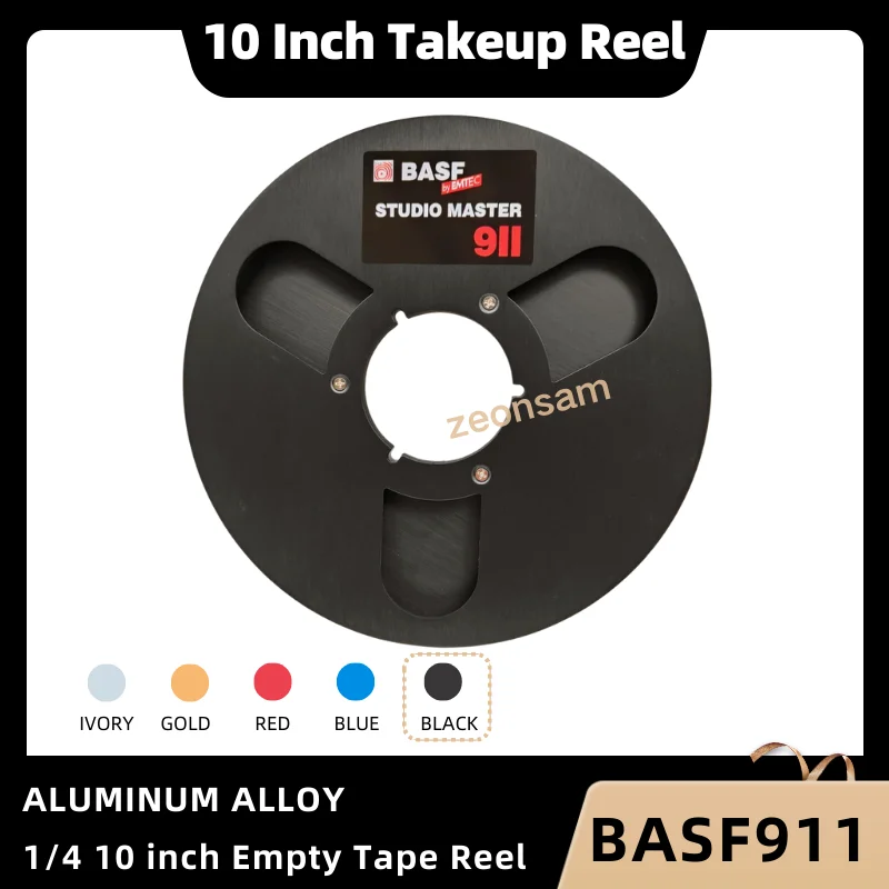 BASF 1/4 10 Inch Empty Tape Reel Nab Hub Reel-To-Reel Recorders Accessory Empty Aluminum Disc Opening Machine Parts