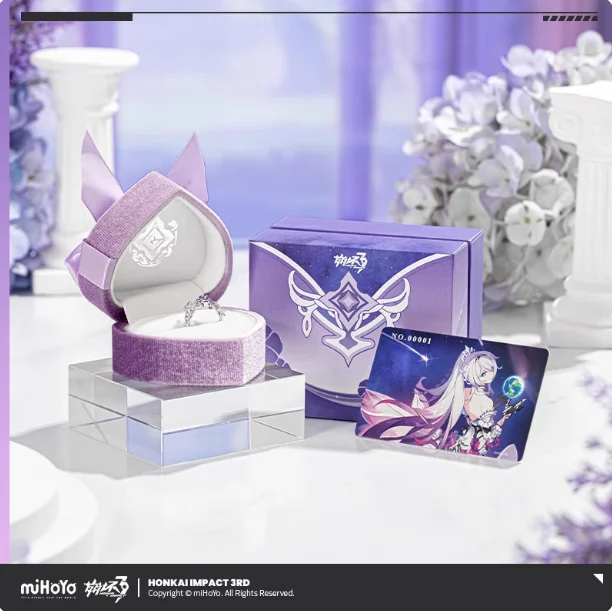 

Аниме Honkai Impact 3, киана Каслана, металлическое кольцо на палец, украшения для косплея, рождественские подарки